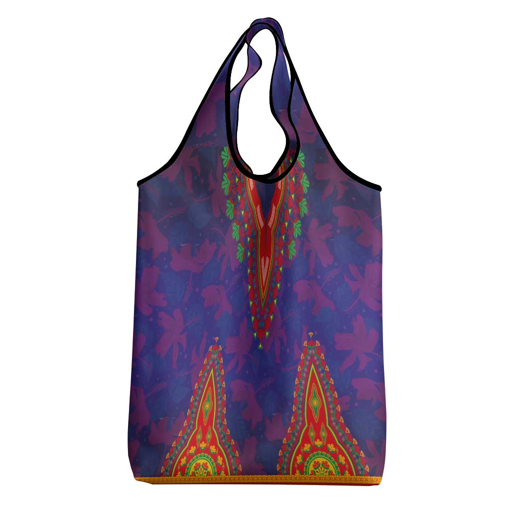 Haiti Grocery Bag Choeblack Dashiki Style Blue Color
