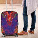 Haiti Luggage Cover Choeblack Dashiki Style Blue Color