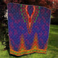 Haiti Quilt Choeblack Dashiki Style Blue Color