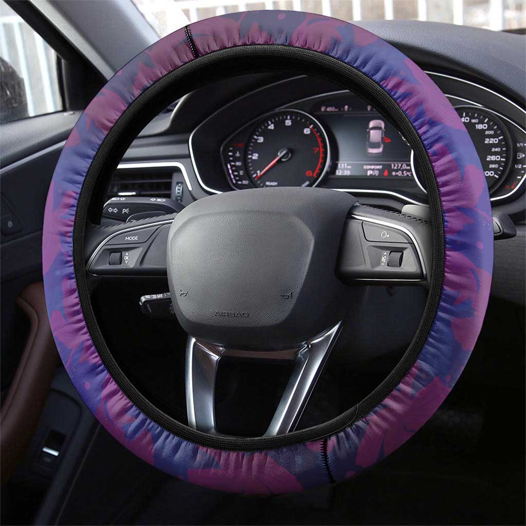 Haiti Steering Wheel Cover Choeblack Dashiki Style Blue Color