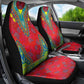 Haiti Car Seat Cover Choeblack Dashiki Style Red Color