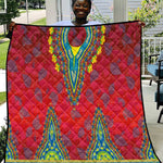 Haiti Quilt Choeblack Dashiki Style Red Color