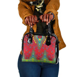 Haiti Shoulder Handbag Choeblack Dashiki Style Red Color