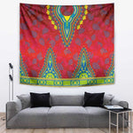 Haiti Tapestry Choeblack Dashiki Style Red Color