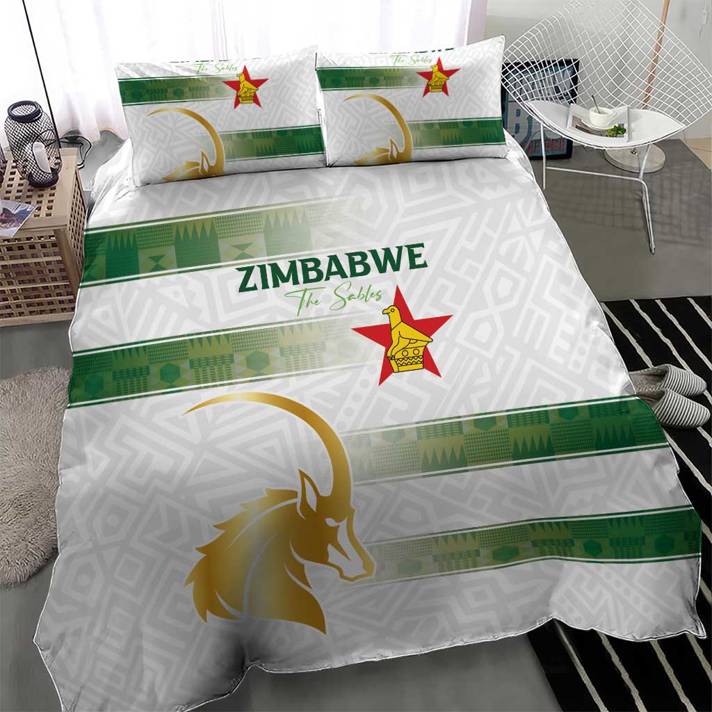 Zimbabwe Rugby Champions of Africa Bedding Set The Gold Sables Version - African Pride