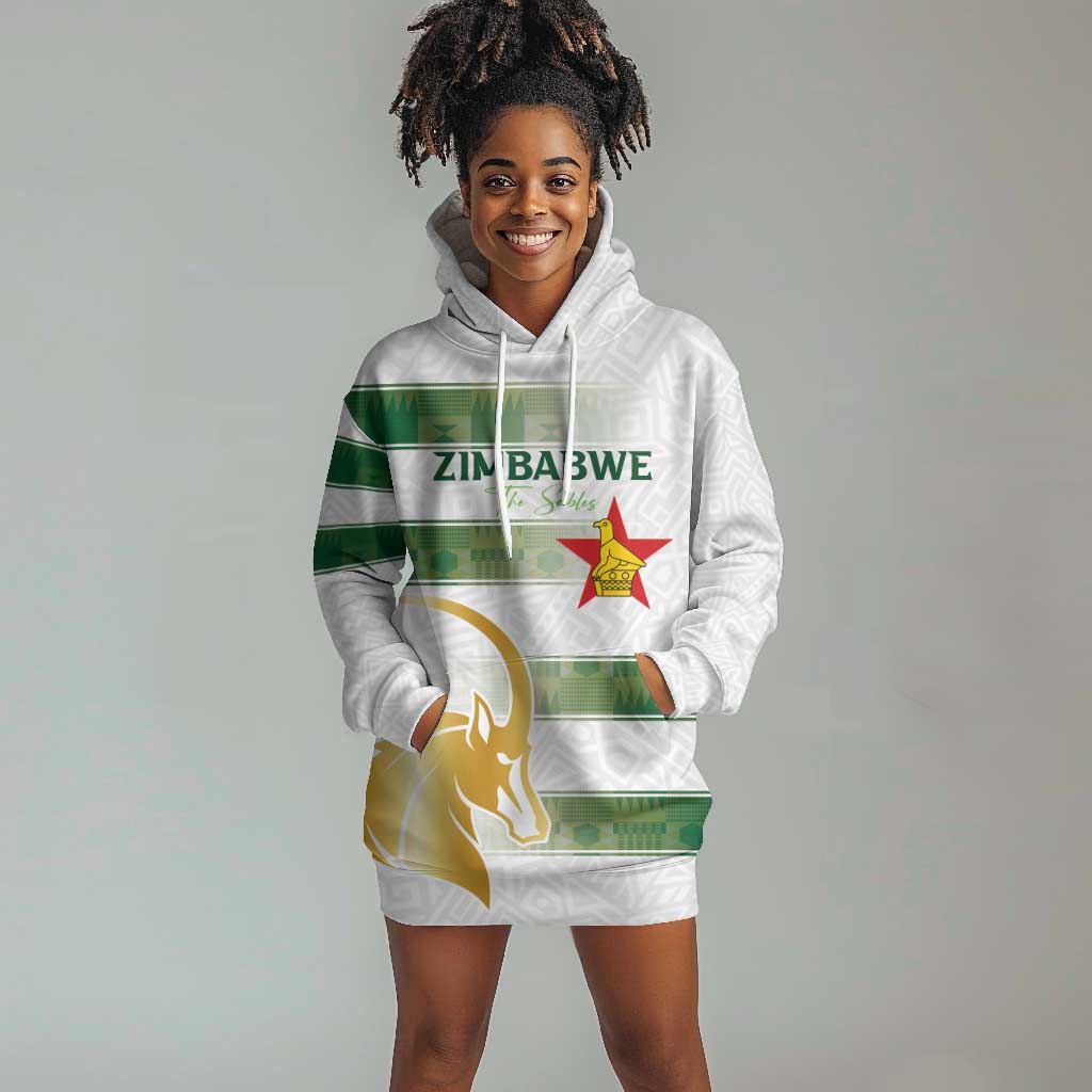 Custom Zimbabwe Rugby Champions of Africa Hoodie Dress The Gold Sables Version - African Pride