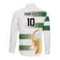 Custom Zimbabwe Rugby Champions of Africa Long Sleeve Button Shirt The Gold Sables Version - African Pride