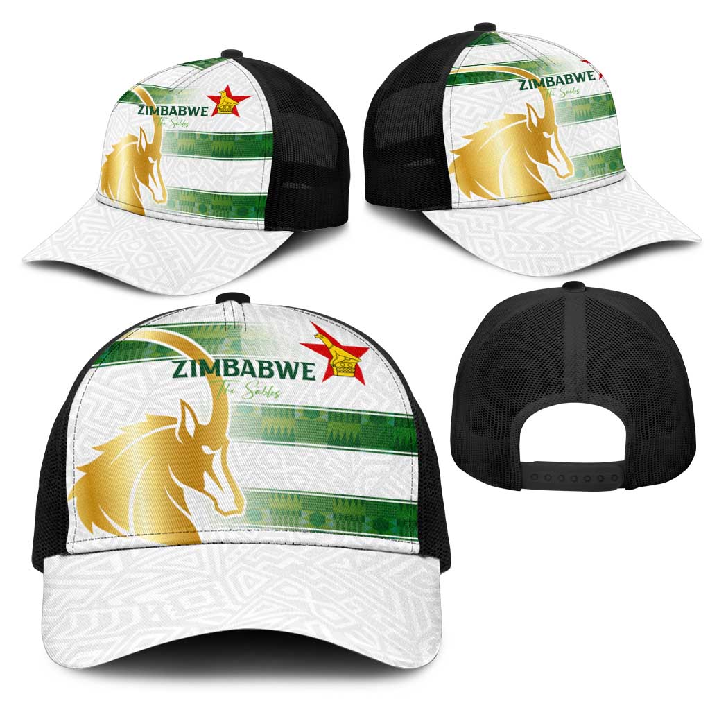 Zimbabwe Rugby The Champions 2025 Mesh Trucker Cap The Gold Sables Version - African Pride