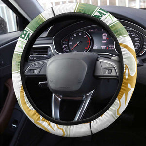 Zimbabwe Rugby Champions of Africa Steering Wheel Cover The Gold Sables Version - African Pride