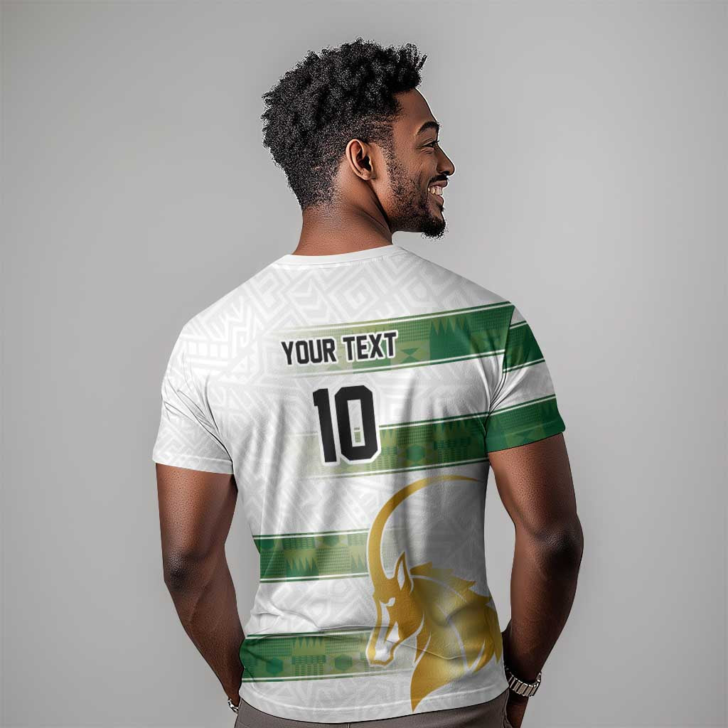 Custom Zimbabwe Rugby Champions of Africa T shirt The Gold Sables Version - African Pride