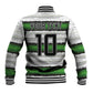Custom Zimbabwe Rugby Baseball Jacket Geometric Chevron Wall Motif Stripes Style