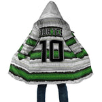 Custom Zimbabwe Rugby Cloak Geometric Chevron Wall Motif Stripes Style