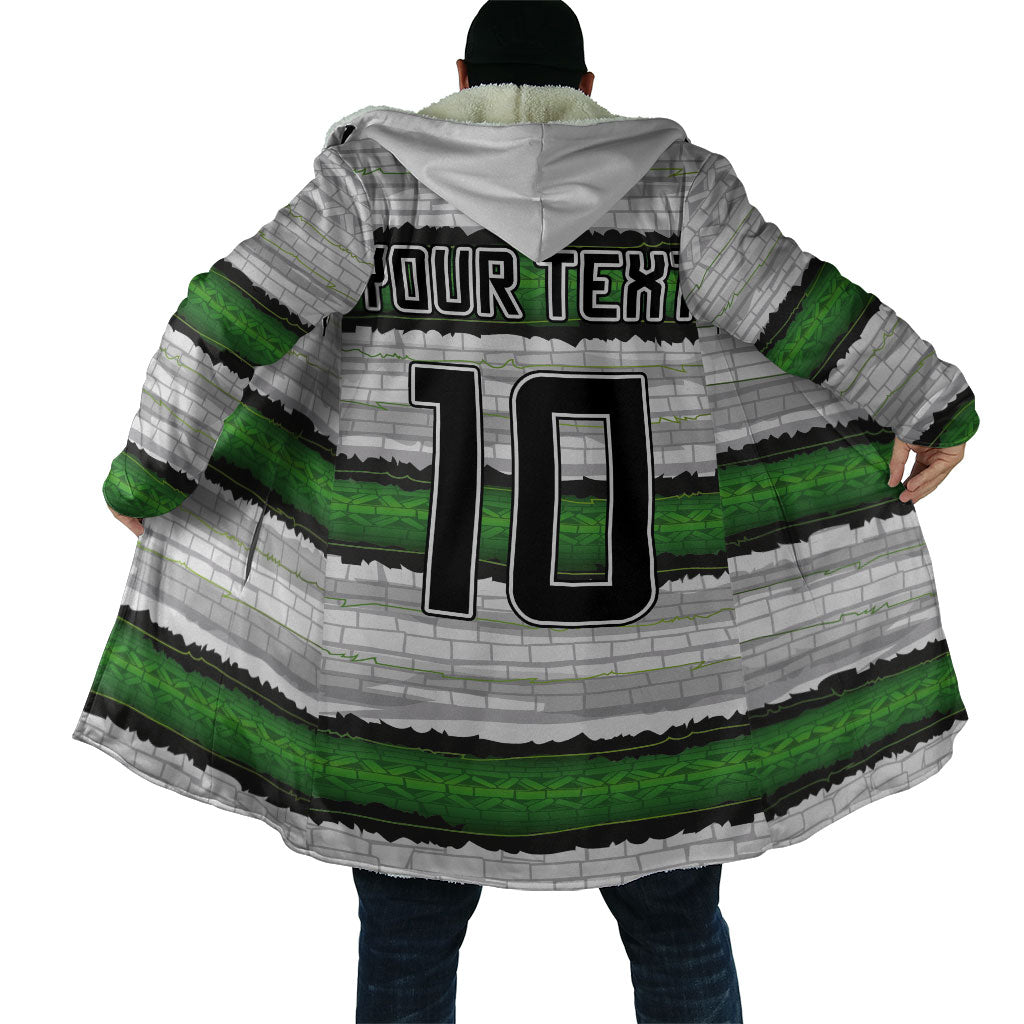 Custom Zimbabwe Rugby Cloak Geometric Chevron Wall Motif Stripes Style