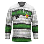 Custom Zimbabwe Rugby Hockey Jersey Geometric Chevron Wall Motif Stripes Style