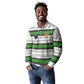 Custom Zimbabwe Rugby Long Sleeve Polo Shirt Geometric Chevron Wall Motif Stripes Style