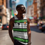 Custom Zimbabwe Rugby Men Tank Top Geometric Chevron Wall Motif Stripes Style