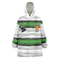Custom Zimbabwe Rugby Wearable Blanket Hoodie Geometric Chevron Wall Motif Stripes Style