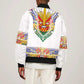 Haiti Flag Bomber Jacket Traditional Dashiki White Color