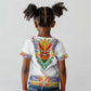 Haiti Flag Kid T shirt Traditional Dashiki White Color