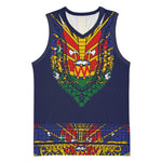 Haiti Flag Basketball Jersey Traditional Dashiki Black Color LT03