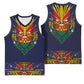 Haiti Flag Basketball Jersey Traditional Dashiki Black Color LT03