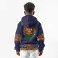 Haiti Flag Kid Hoodie Traditional Dashiki Black Color