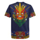 Haiti Flag Rugby Jersey Traditional Dashiki Black Color