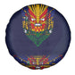 Haiti Flag Spare Tire Cover Traditional Dashiki Black Color