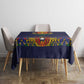 Haiti Flag Tablecloth Traditional Dashiki Black Color