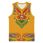 Haiti Flag Basketball Jersey Traditional Dashiki Yellow Color LT03