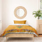 Haiti Flag Bedding Set Traditional Dashiki Yellow Color