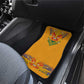 Haiti Flag Car Mats Traditional Dashiki Yellow Color