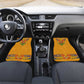 Haiti Flag Car Mats Traditional Dashiki Yellow Color
