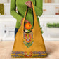 Haiti Flag Grocery Bag Traditional Dashiki Yellow Color