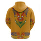 Haiti Flag Hoodie Traditional Dashiki Yellow Color