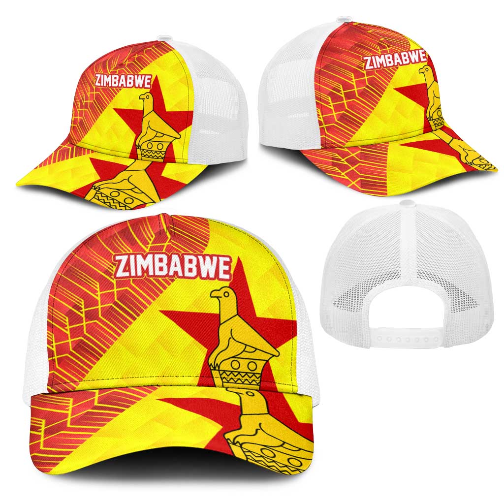 Zimbabwe Cricket Baseball Net Cap Flame Warriors Zimbabwe Spirit - African Pride