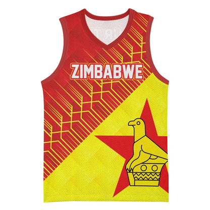 Custom Zimbabwe Cricket Basketball Jersey Flame Warriors Zimbabwe Spirit LT03