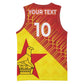 Custom Zimbabwe Cricket Basketball Jersey Flame Warriors Zimbabwe Spirit LT03