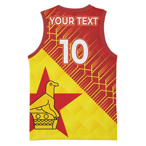Custom Zimbabwe Cricket Basketball Jersey Flame Warriors Zimbabwe Spirit LT03