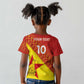 Custom Zimbabwe Cricket Kid T shirt Flame Warriors Zimbabwe Spirit - African Pride