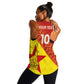 Custom Zimbabwe Cricket Women Racerback Tank Flame Warriors Zimbabwe Spirit - African Pride