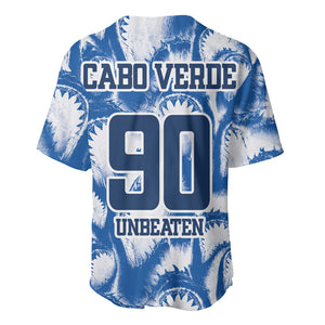 Cape Verde Football Baseball Jersey Blue Sharks - Unbeaten in 90 Minutes