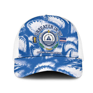 Cape Verde Football Baseball Net Cap Blue Sharks-Unbeaten in 90 Minutes