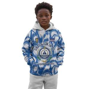 Cape Verde Football Kid Hoodie Blue Sharks - Unbeaten in 90 Minutes