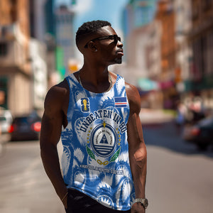 Cape Verde Football Men Tank Top Blue Sharks - Unbeaten in 90 Minutes