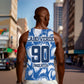 Cape Verde Football Men Tank Top Blue Sharks - Unbeaten in 90 Minutes
