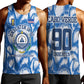 Cape Verde Football Men Tank Top Blue Sharks - Unbeaten in 90 Minutes