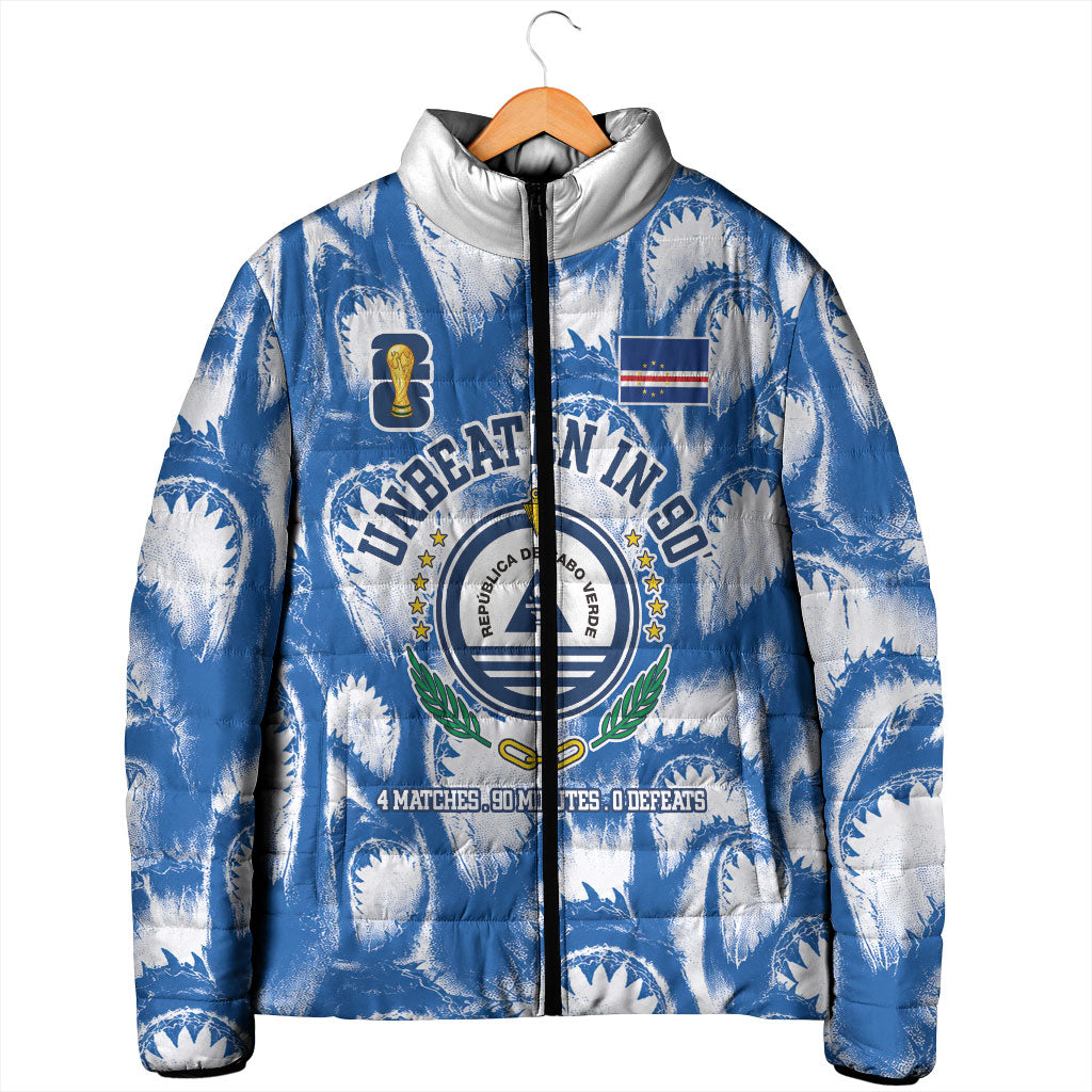 Cape Verde Football Padded Jacket Blue Sharks - Unbeaten in 90 Minutes