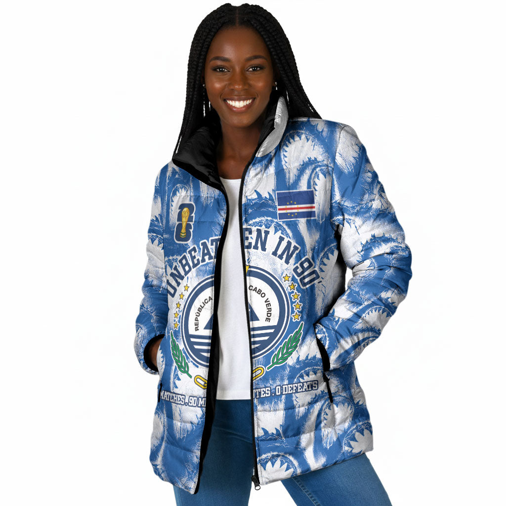 Cape Verde Football Padded Jacket Blue Sharks - Unbeaten in 90 Minutes
