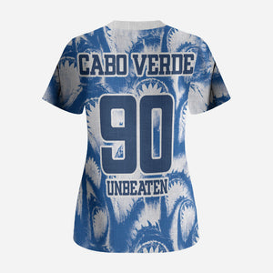Cape Verde Football Scrub Top Blue Sharks - Unbeaten in 90 Minutes